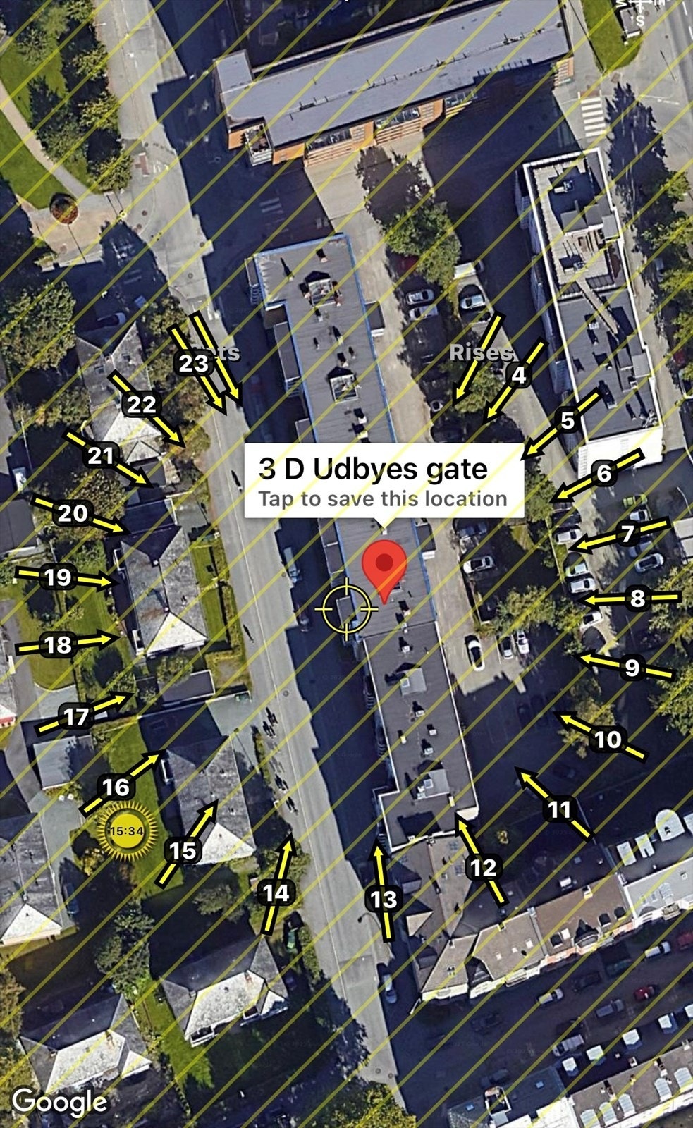 Illustrasjon av solforhold av boligen. Galleribilde