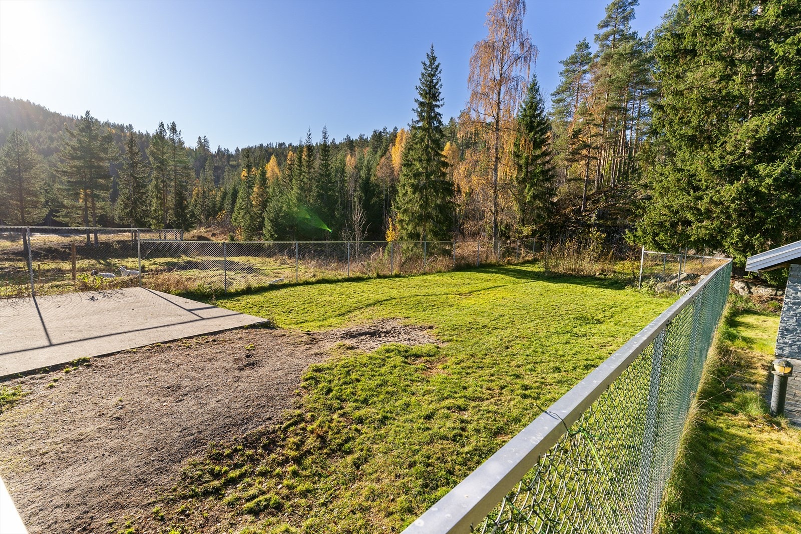 Inngjerdet luftegård. Galleribilde