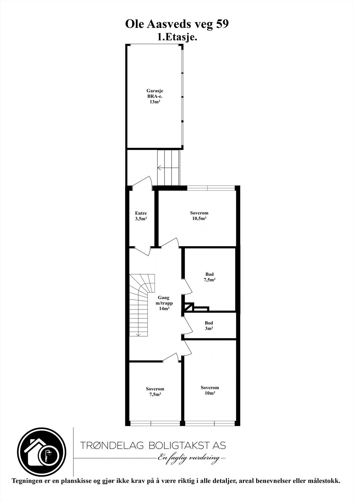 Plantegning første etasje. Galleribilde