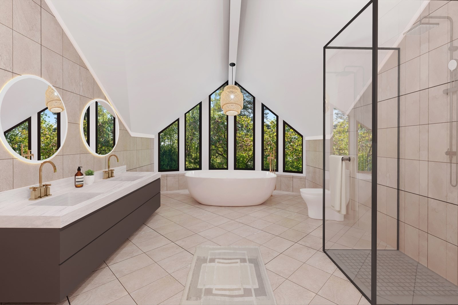 - Digital presentasjon av bad (digitalt fremstilt) - Galleribilde