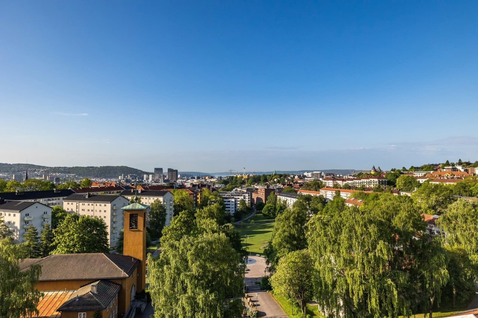 Utsikt felles takterrasse Galleribilde