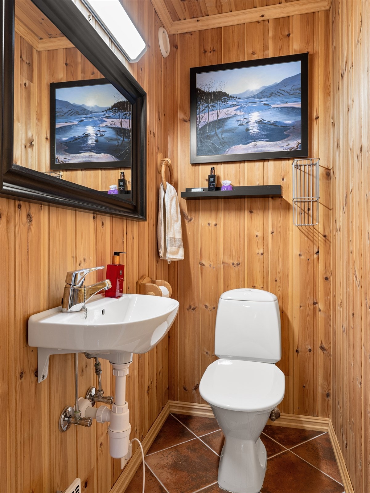 Gjestetoalett er perfekt når badet er opptatt og alle er med på fjellet. Galleribilde