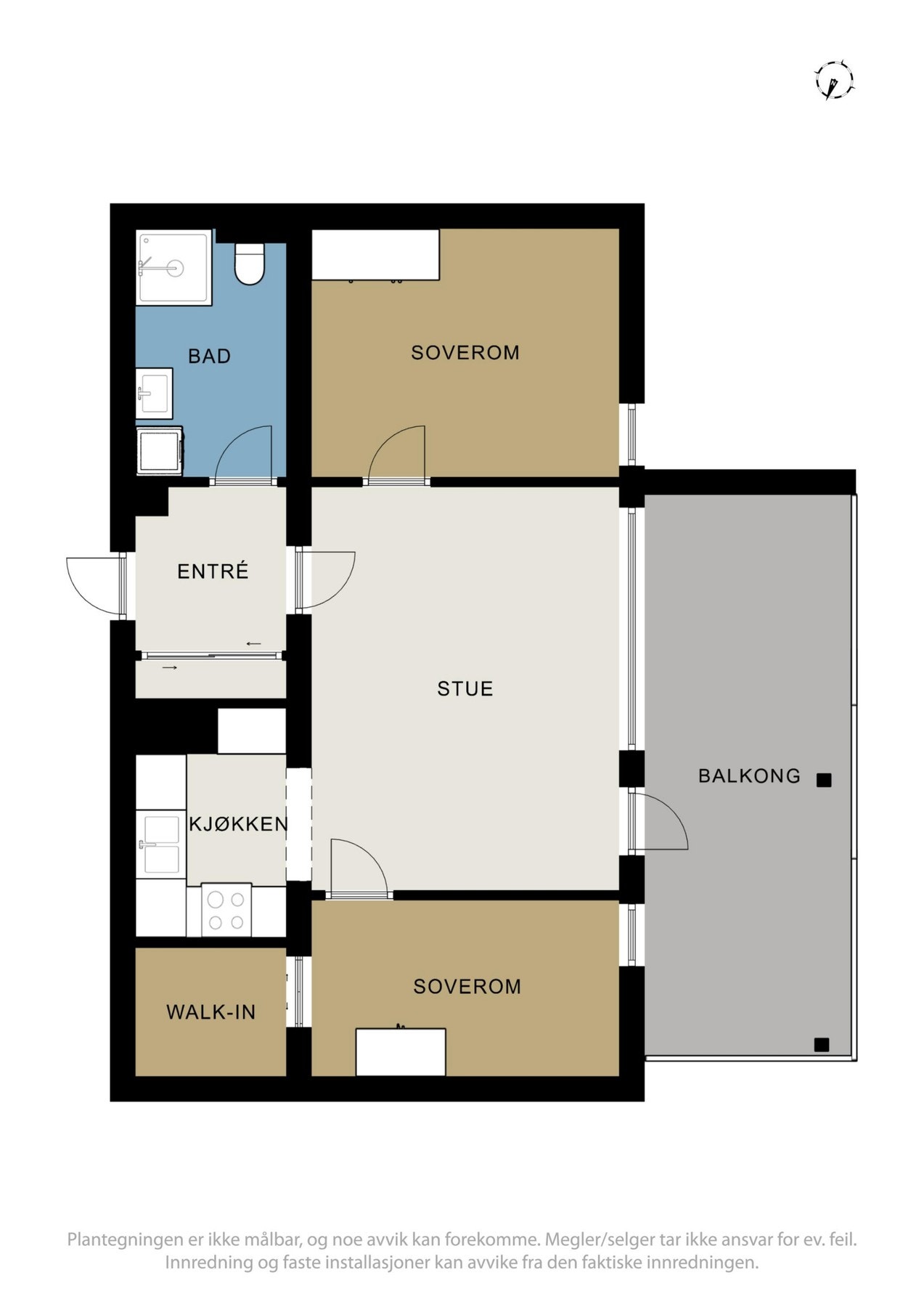 Planskisse Galleribilde