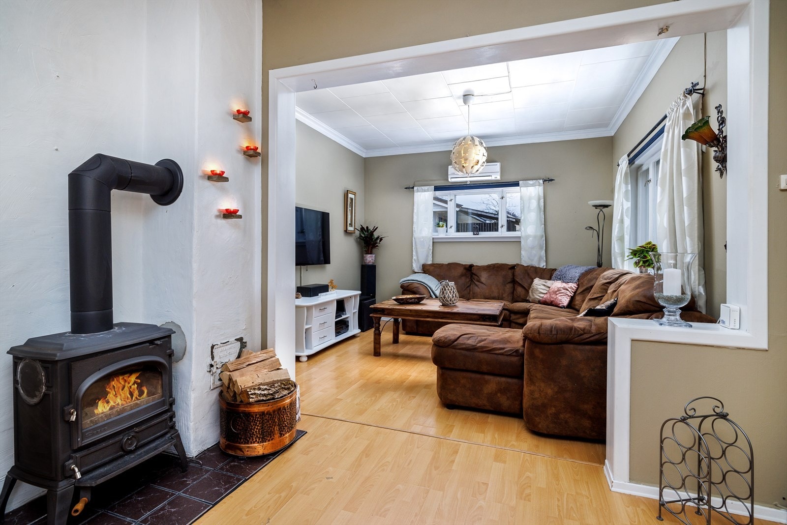 Mulighet for vedfyring på ekstra kalde dager! Galleribilde