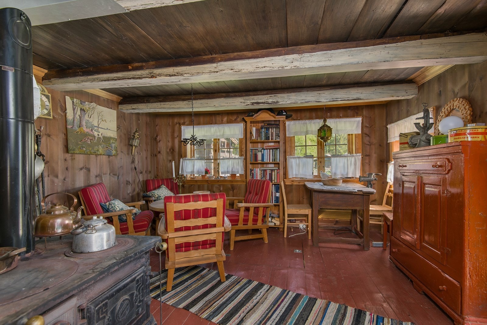 Her har de bevart den gamle sjarmen ved boligen. Galleribilde