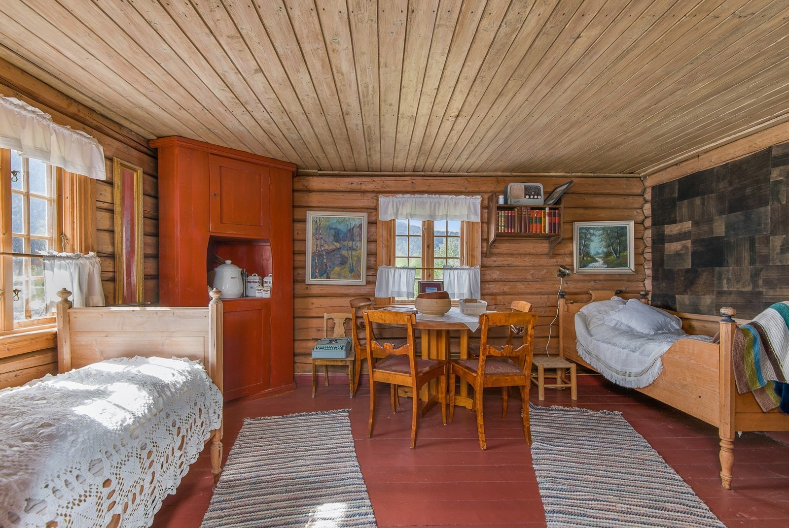 Soverom i den gamle Husmannsplassen. Galleribilde