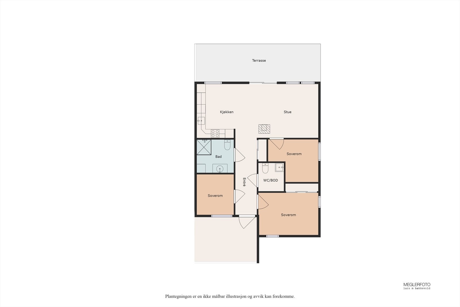 Planskisse over Storhotellvegen 30 C! Galleribilde