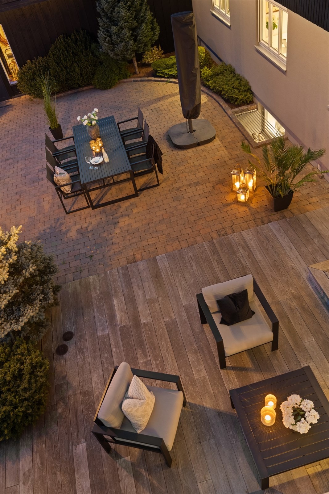 Terrassen sett fra oven. Galleribilde