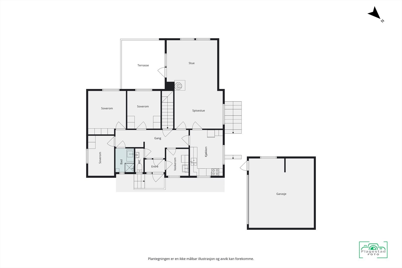 Plantegning hovedplan Galleribilde