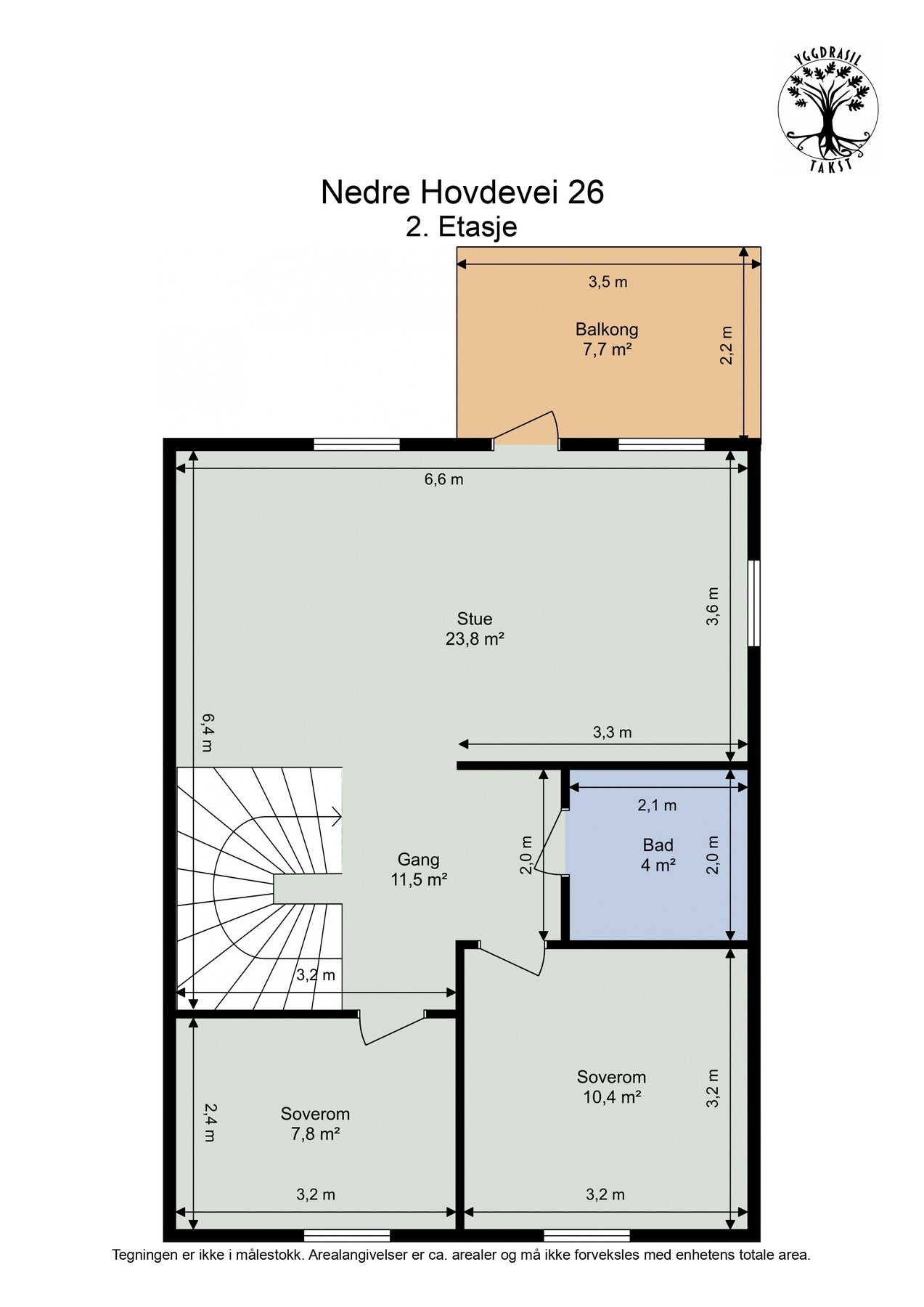 Plantegning 2. etasje. Galleribilde