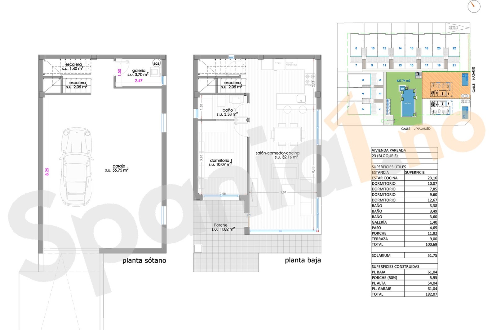 Plantegning underetasje og hovedplan Galleribilde