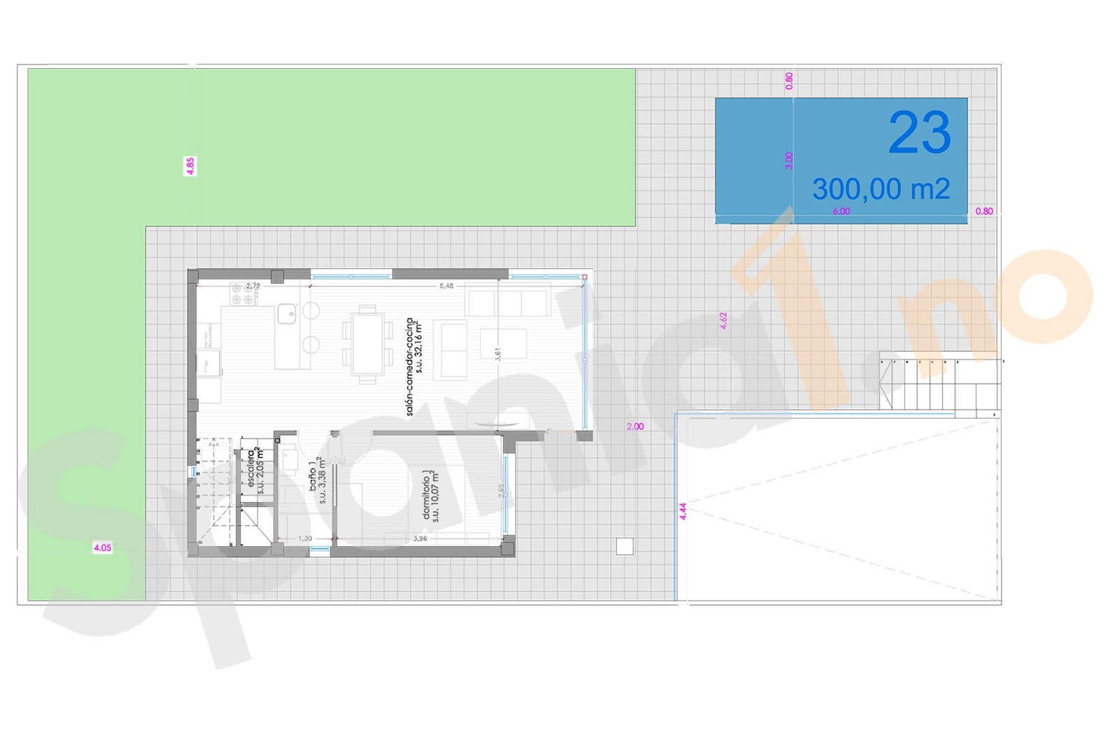 Plantegning tomten Galleribilde