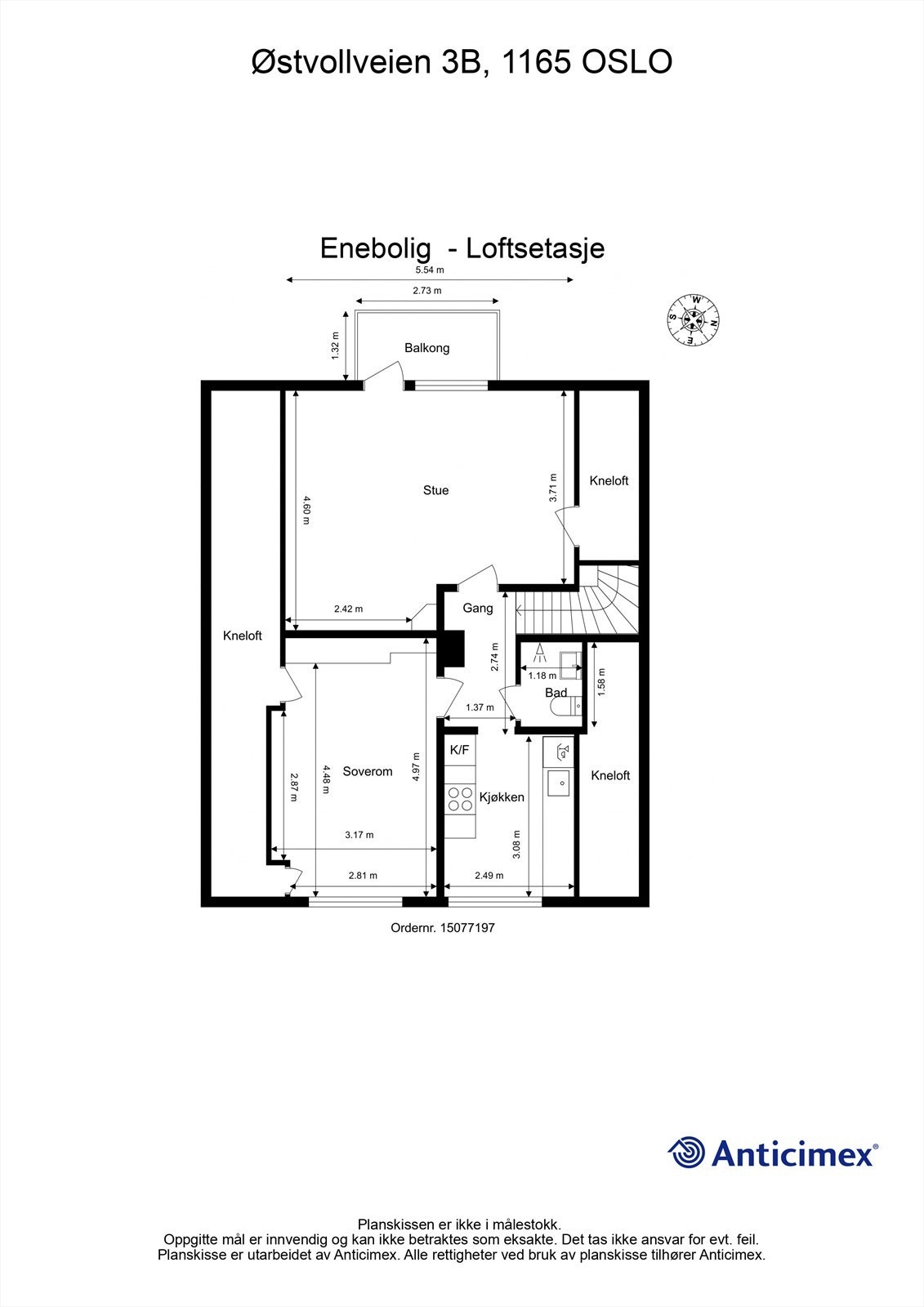 Plantegning 2. etasje Galleribilde