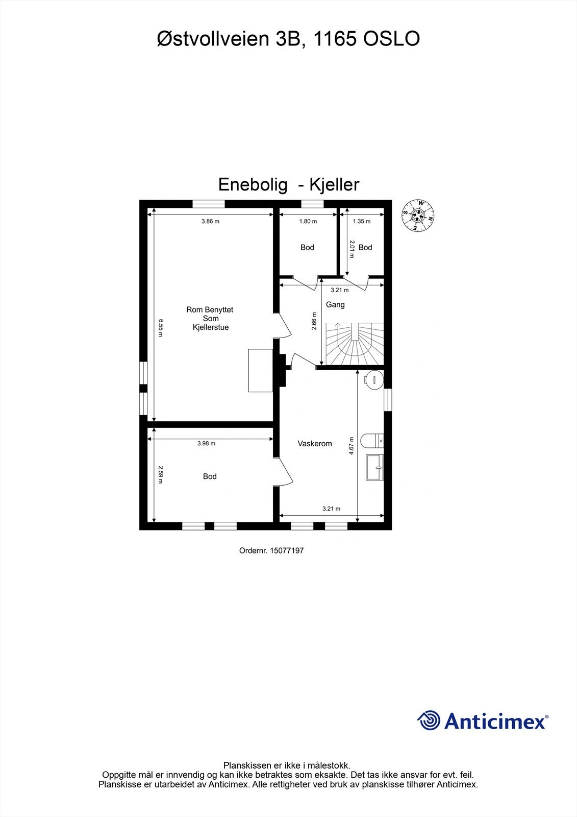 Plantegning kjeller Galleribilde