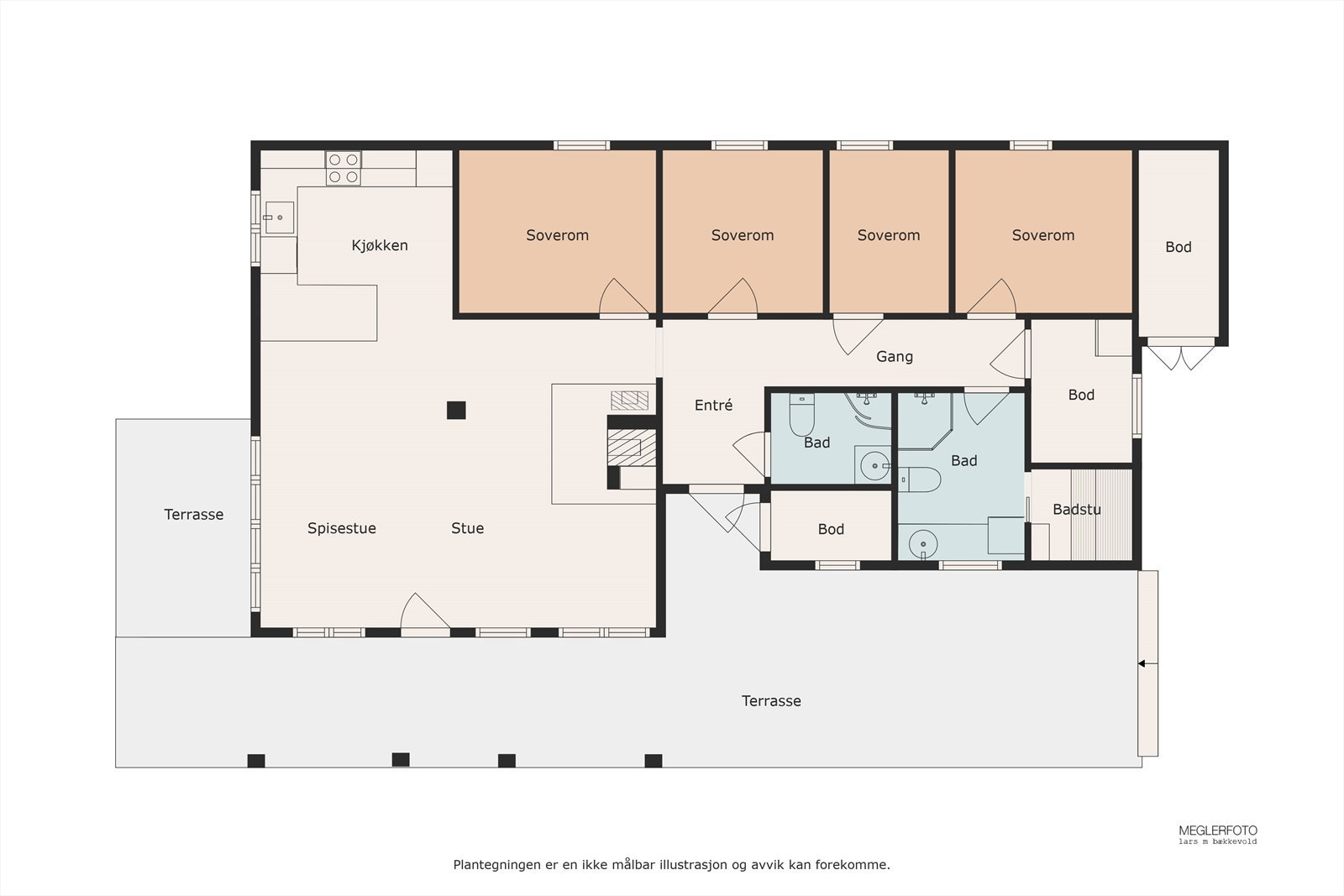 Planskisse over Nattrudstillia 23. Galleribilde