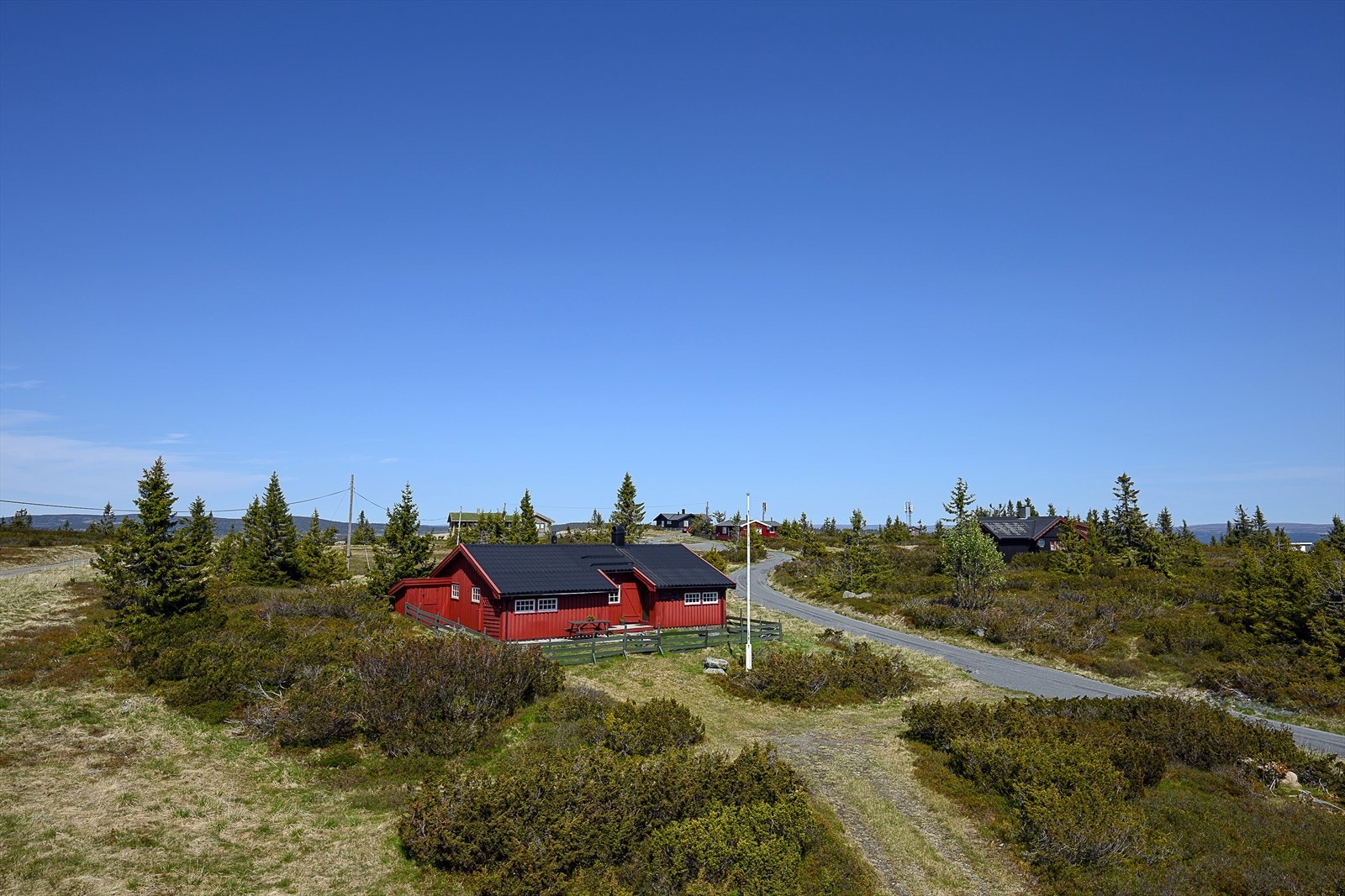 Veletablerte omgivelser på toppen . Sjusjøen-Pihl 738 ligger i flotte omgivelser. Galleribilde