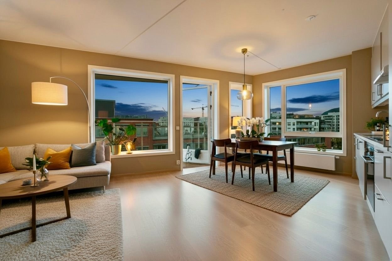 Kjempefin stue. Eksempel-møblering Galleribilde