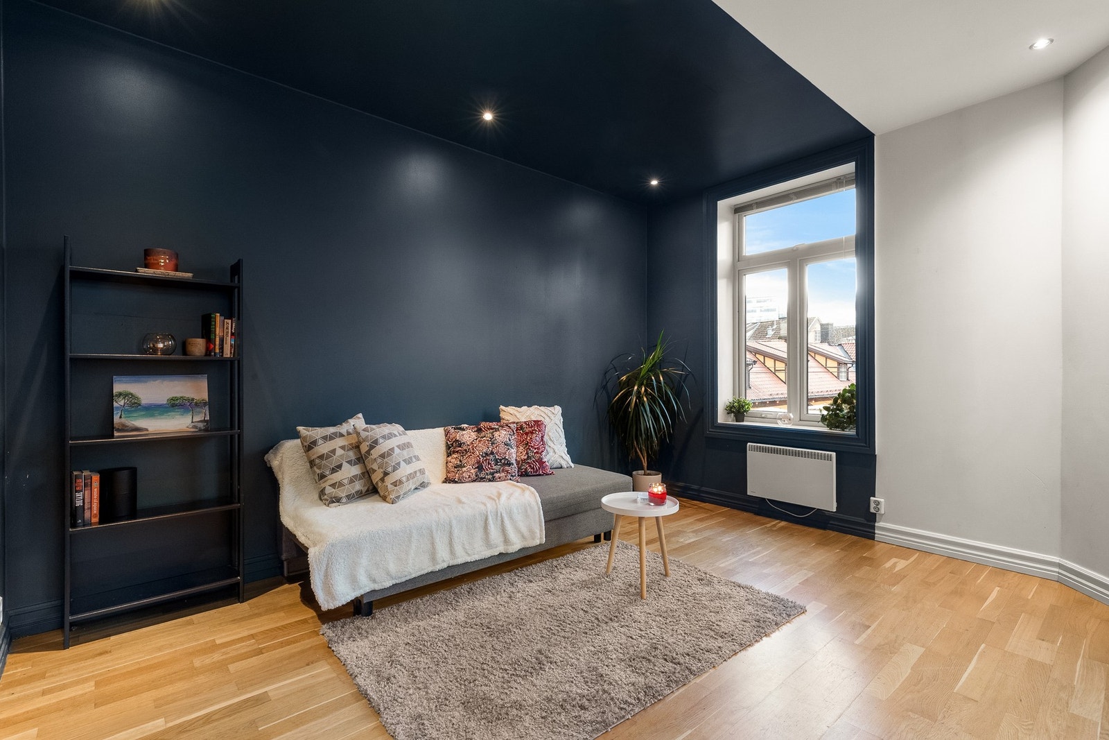 Leiligheten har en generøs takhøyde på 2,68 meter. Galleribilde