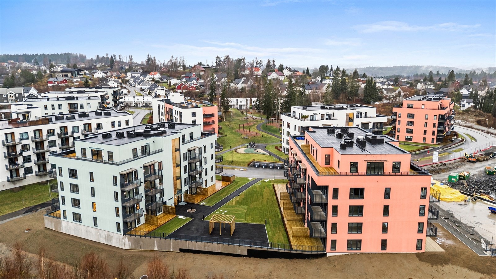 Området er tilrettelagt for en variert beboersammensetning. Galleribilde