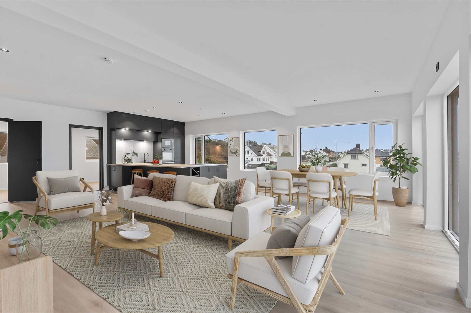 Illustrasjon med møblering. Galleribilde