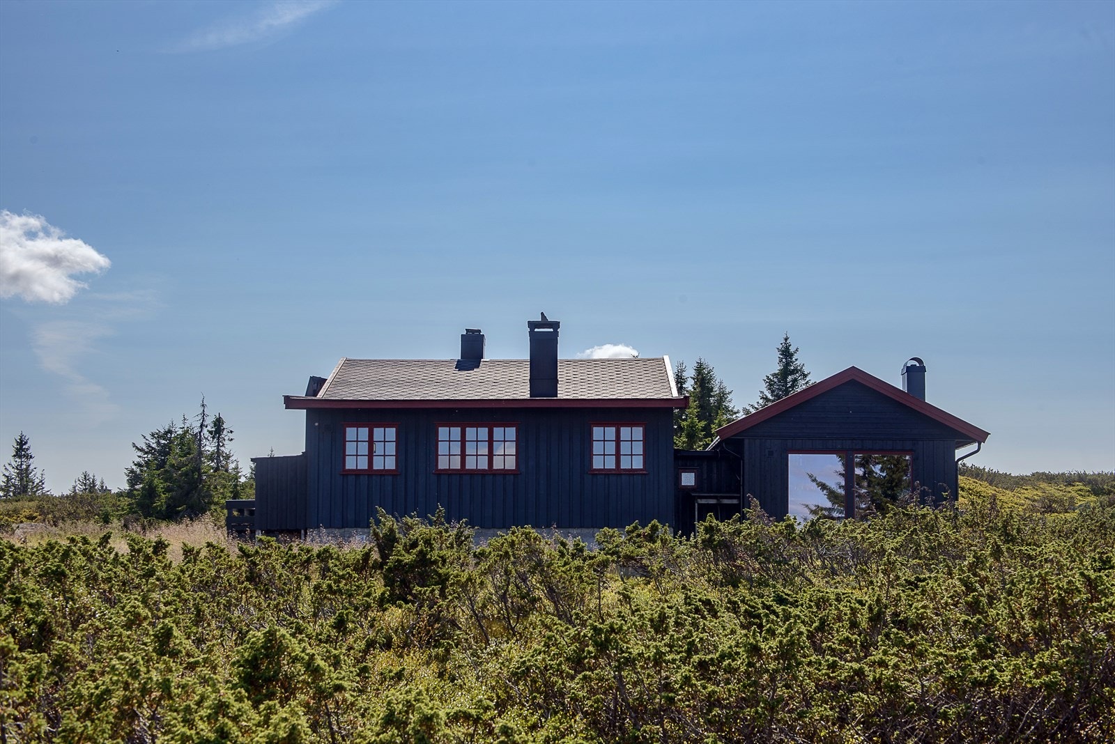 Dette er et ypperlig utgangspunkt for turer, sommer som vinter. Her går turstier og skiløyper rett i nærområdet. Barnevennlig. Galleribilde