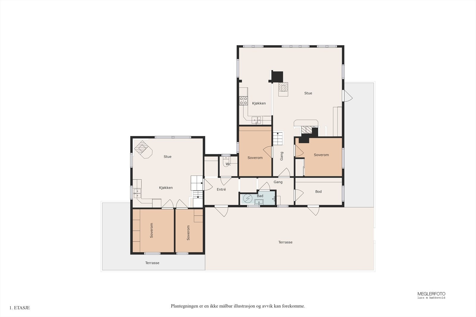 Planskisse over hovedplan. Galleribilde