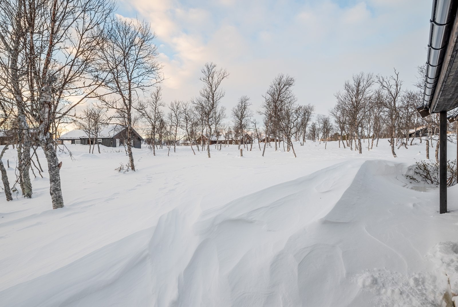 Tomten måler 500 kvm og ligger knapt 2 km fra nærmeste matbutikk. Galleribilde