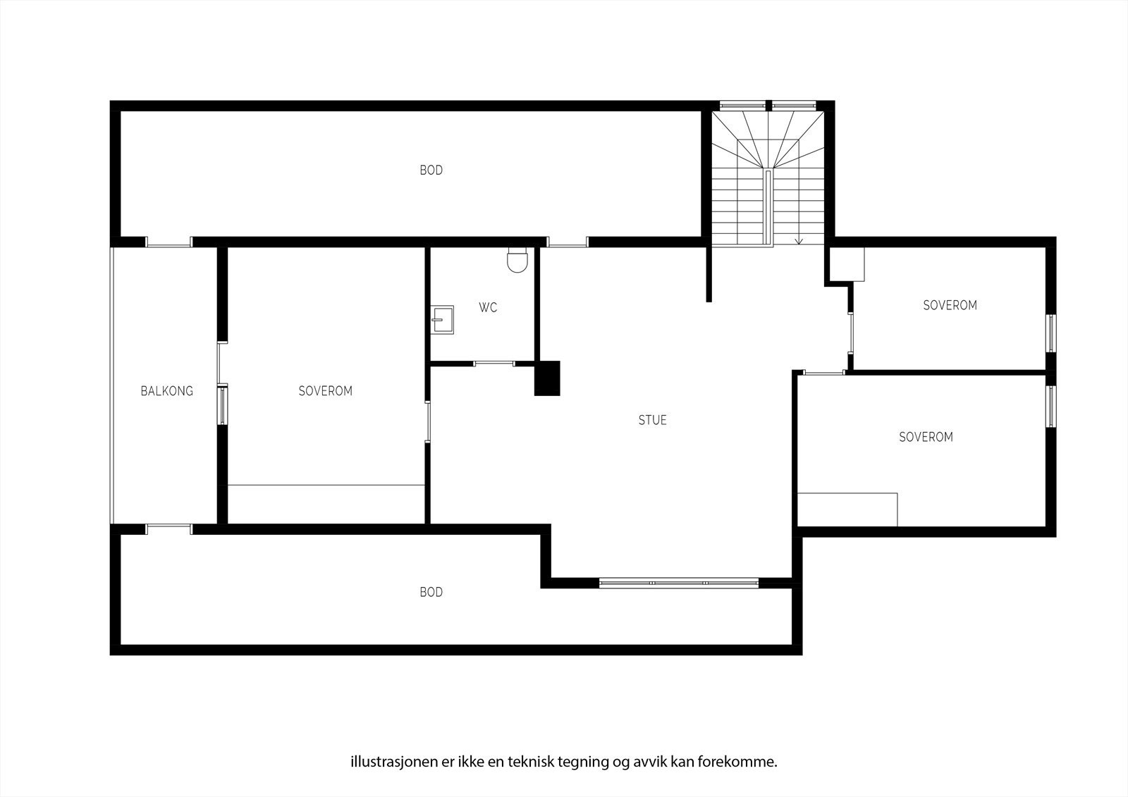Plantegning 2. etasje. Galleribilde