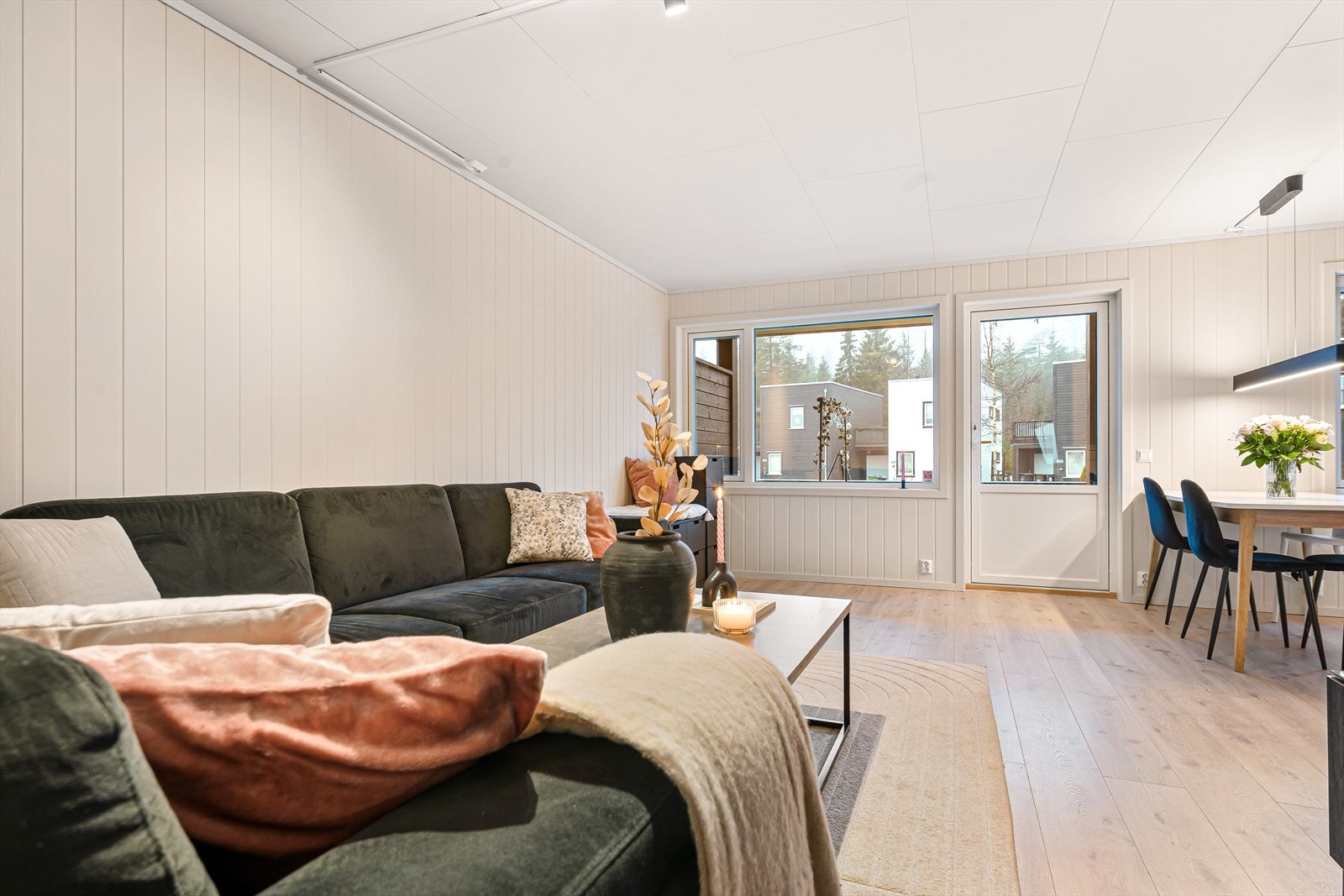 De store vindusoverflatene gir rikelig med lysinnslipp. Galleribilde