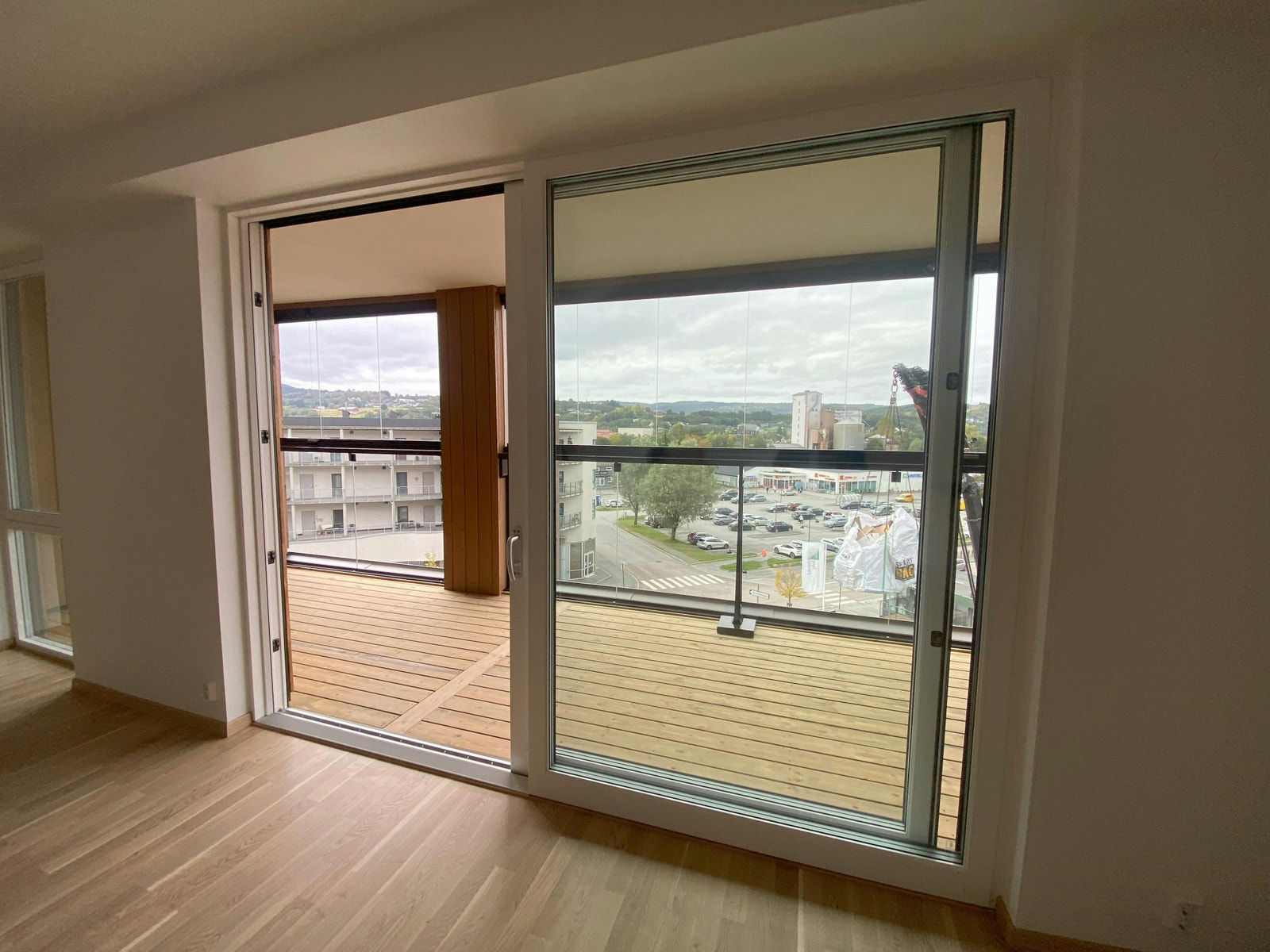 Leiligheten har flott utsikt over Melhus sentrum Galleribilde