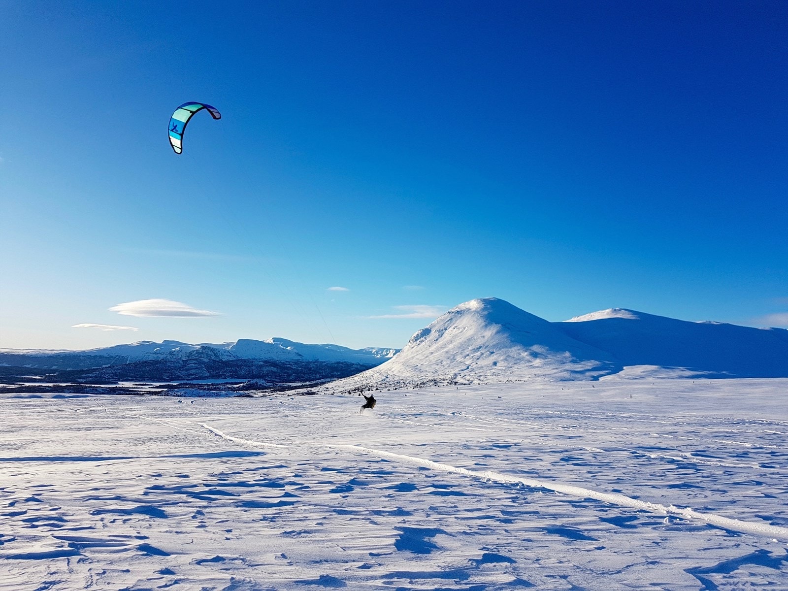 Kiting på Kjølen. foto: Bjørn Kure Galleribilde