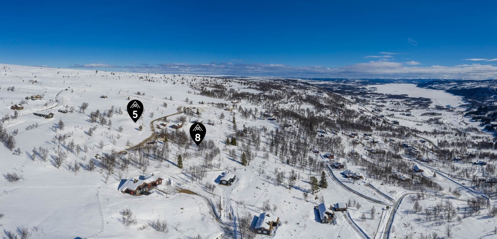 Utsikten østover retning Golsfjellet og Valdres Galleribilde