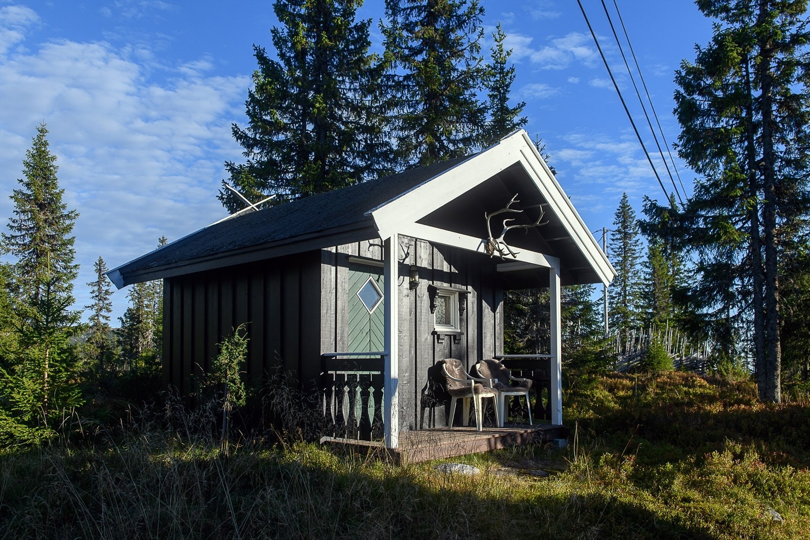 Frittstående badstue. Galleribilde