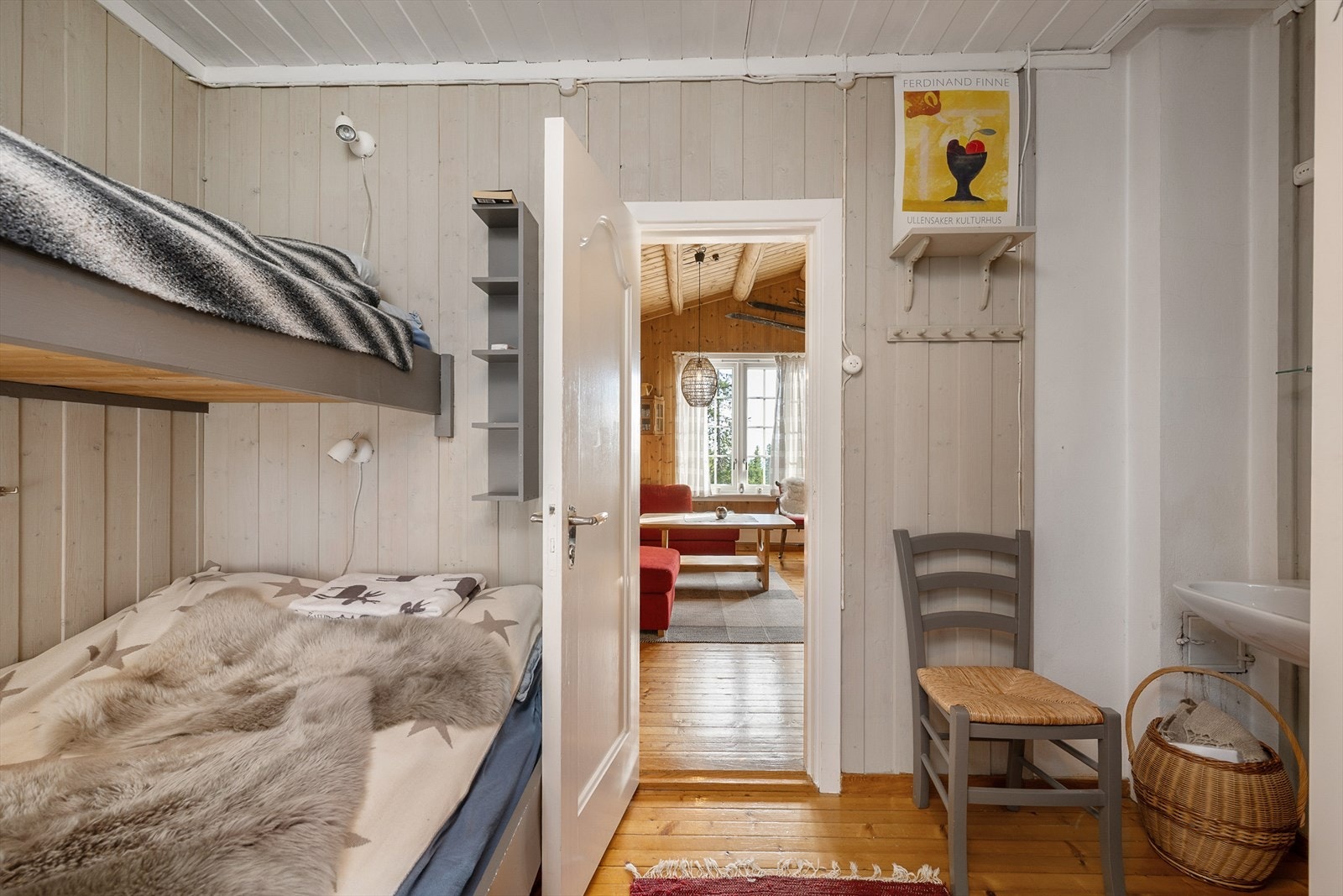 Soverom 3 er innredet med køyeseng. Galleribilde