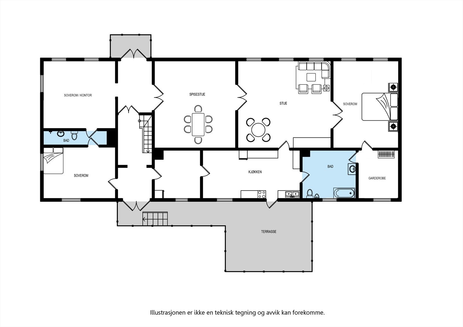 Plantegning 2. etasje. Galleribilde