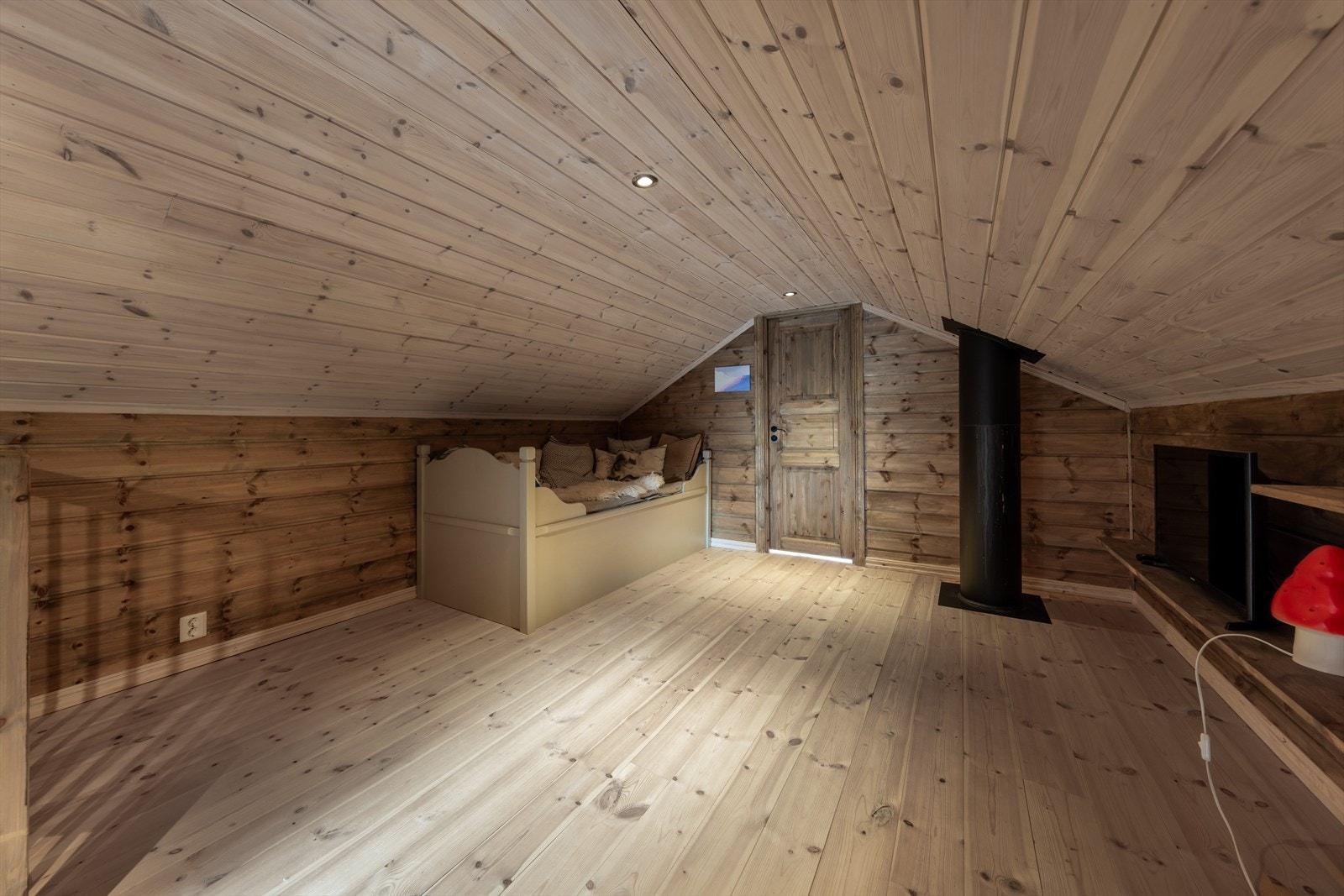 Lun hems stue med innredningsmuligheter Galleribilde