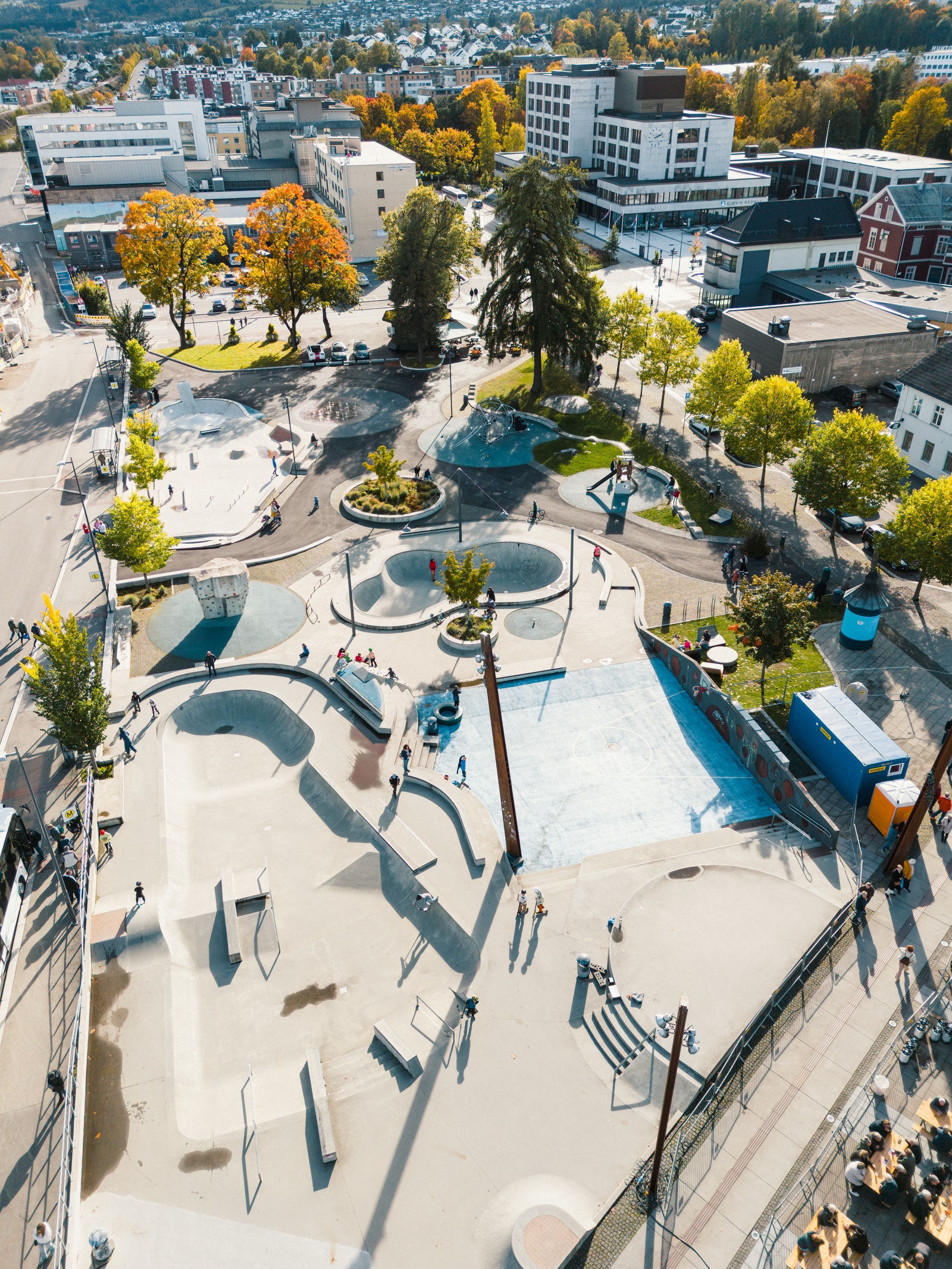 Skatepark Gjøvik sentrum. Foto Gjøvik Kommune Galleribilde
