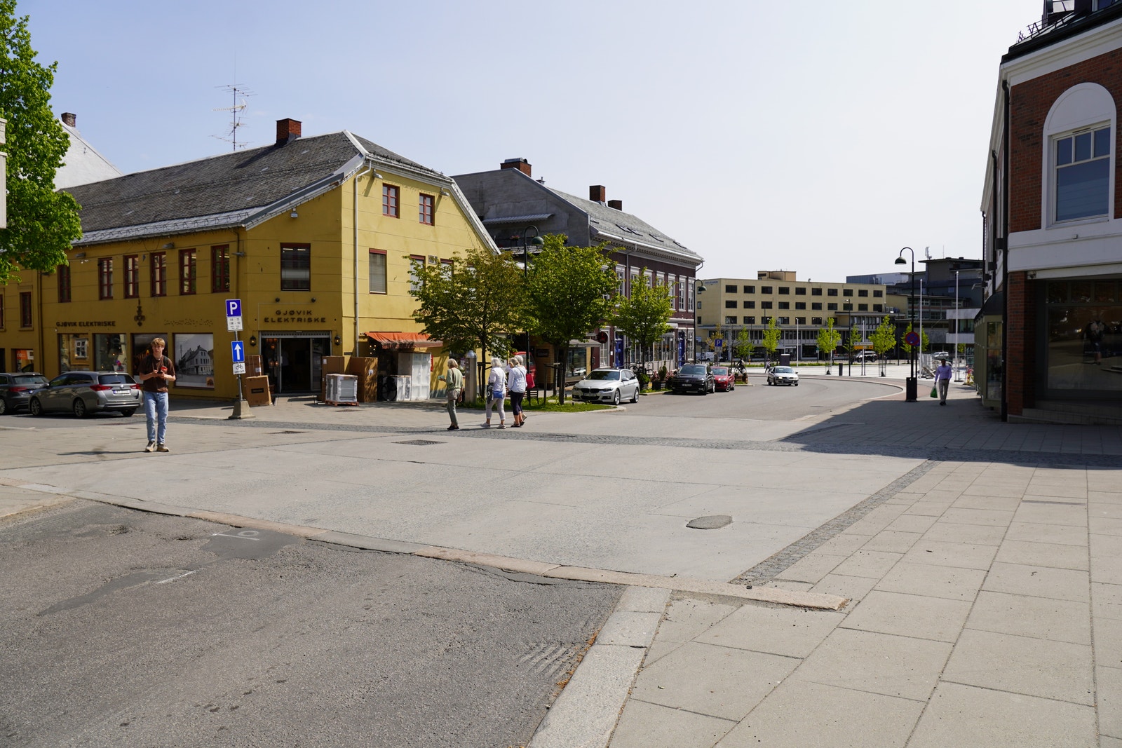 Gjøvik sentrum. Foto Gjøvik Kommune Galleribilde
