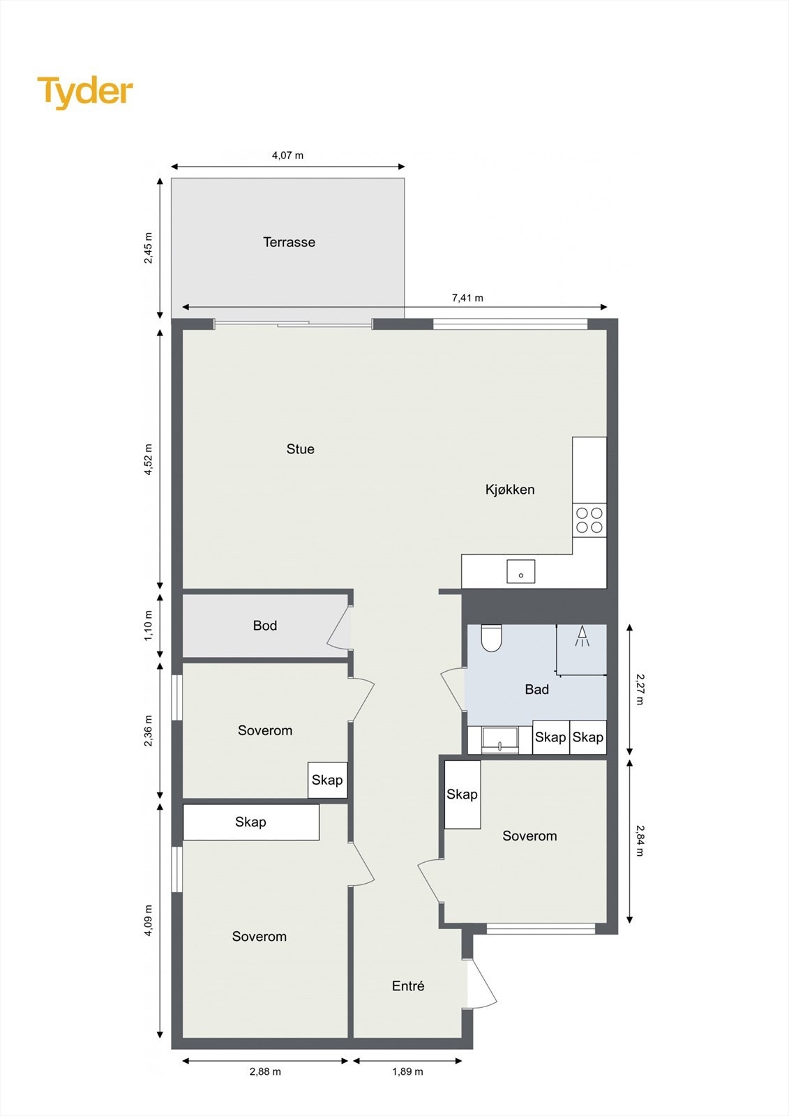 Plantegning Galleribilde