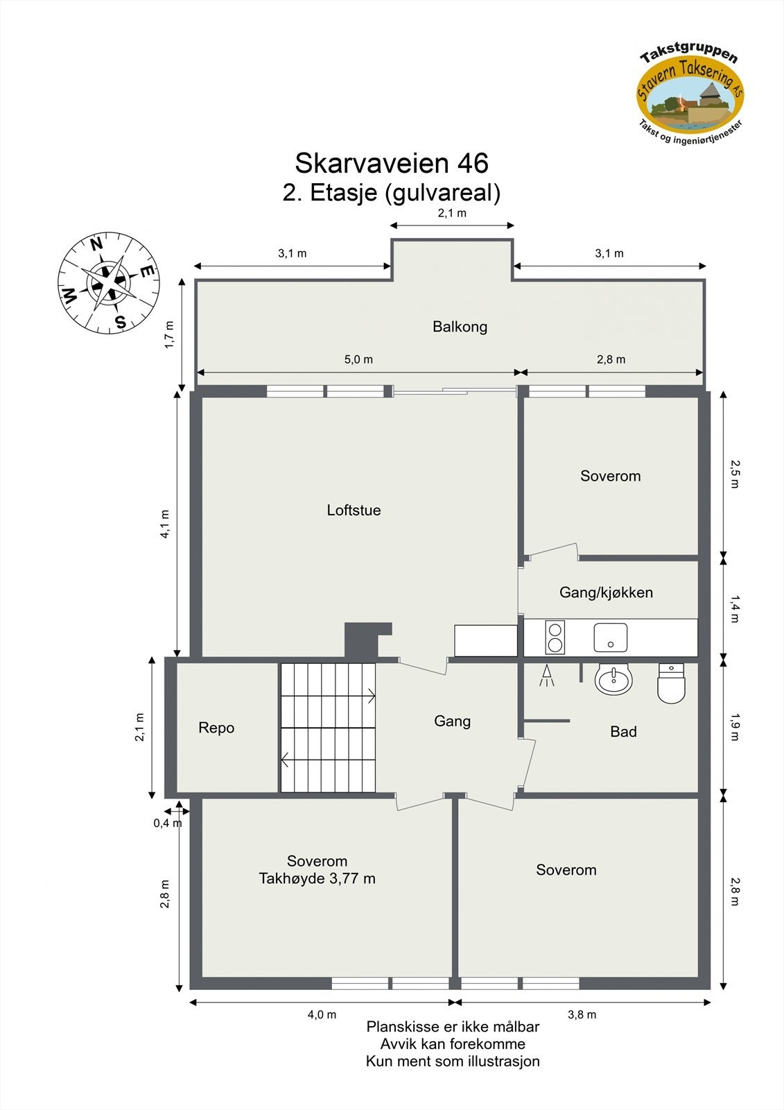 2. Etasje (gulvareal) Galleribilde