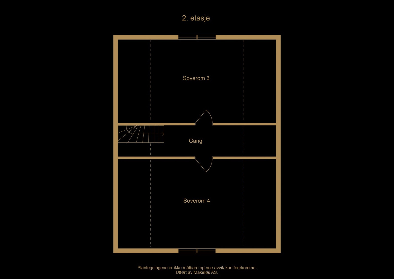 Plantegning 2. etasje - illustrasjon, avvik kan forekomme Galleribilde