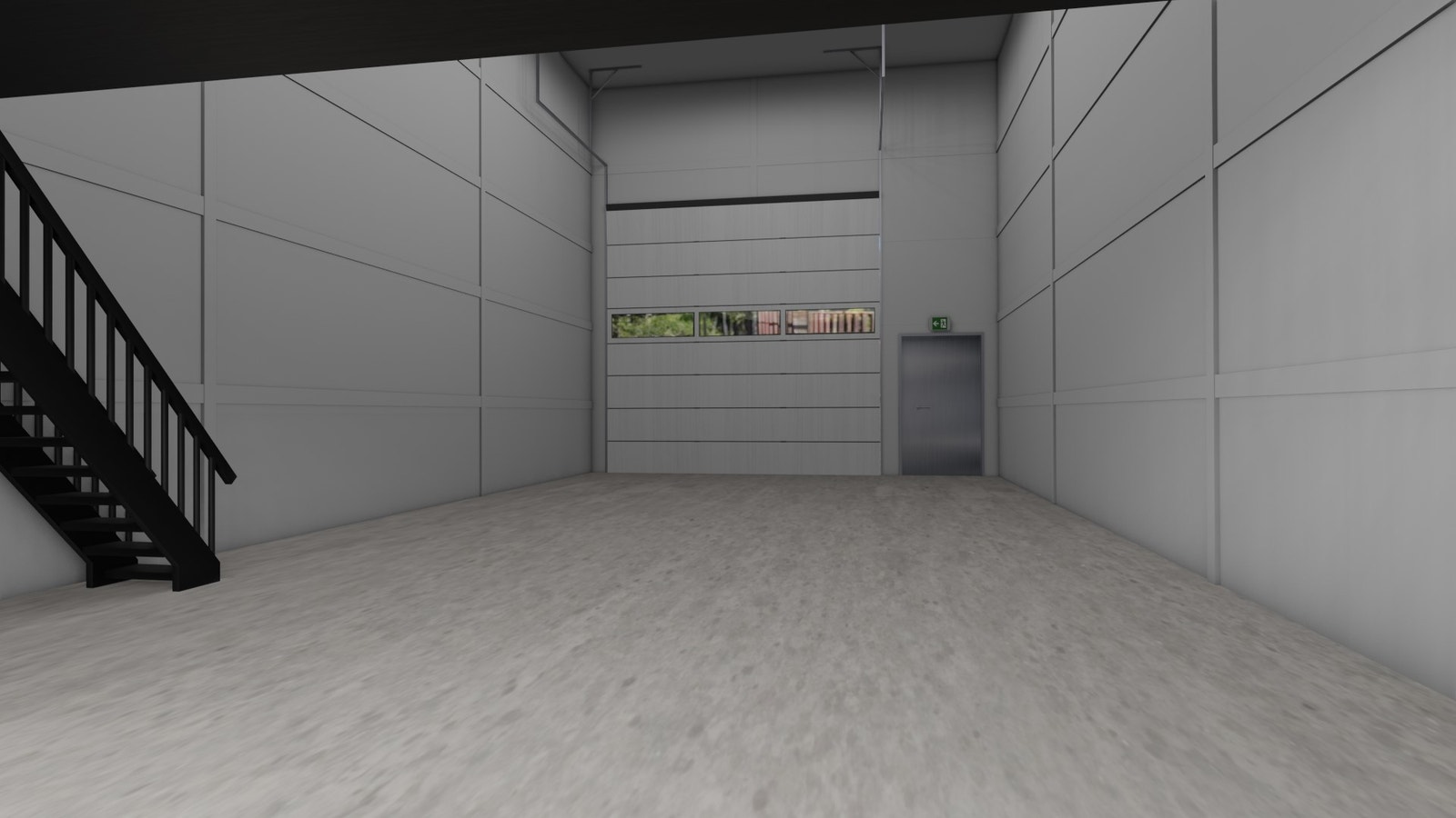 Illustrasjon: innvendig bilde av kjøpeport. Galleribilde