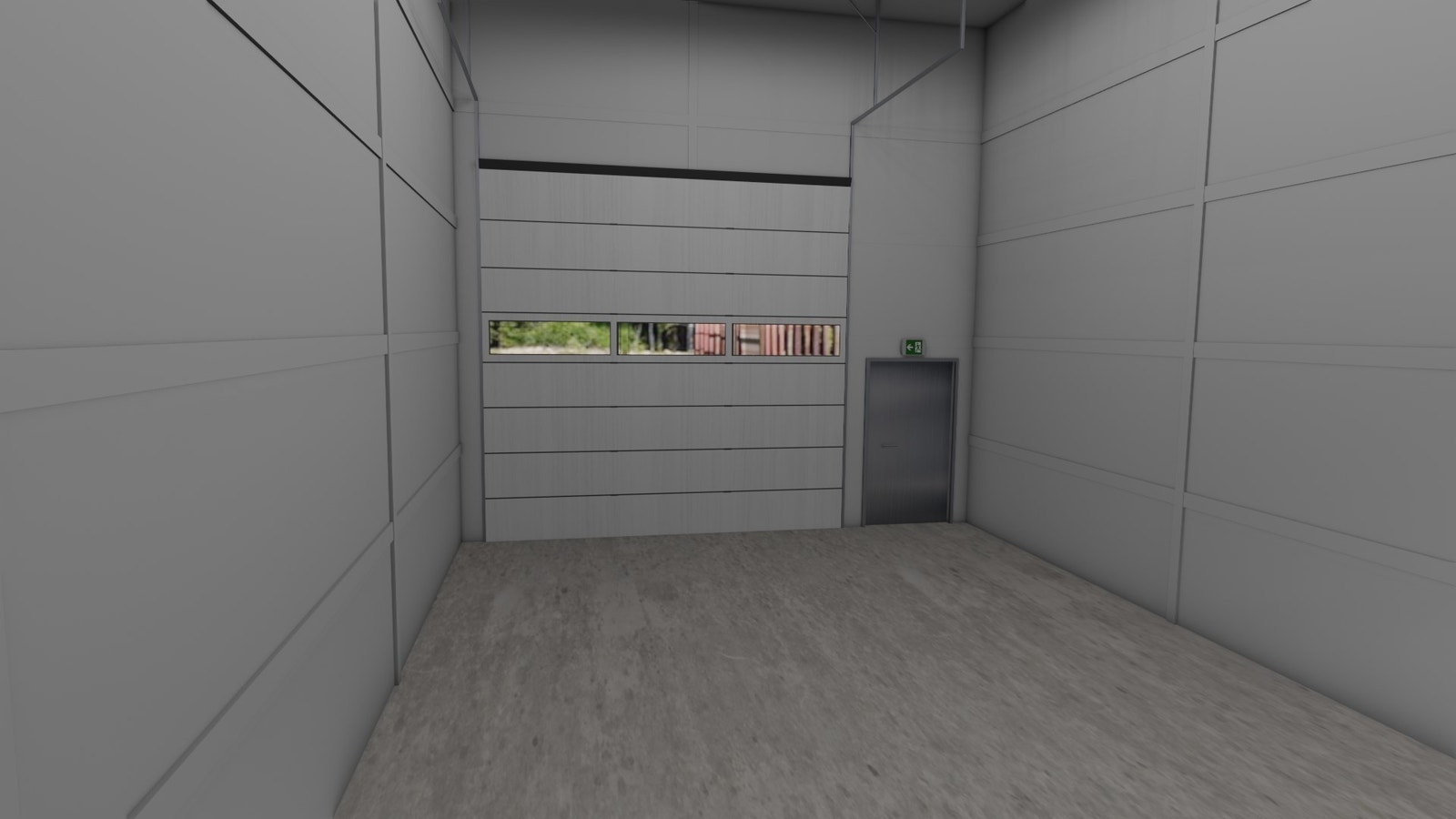 Illustrasjon: innvendig bilde av kjøpeport. Galleribilde