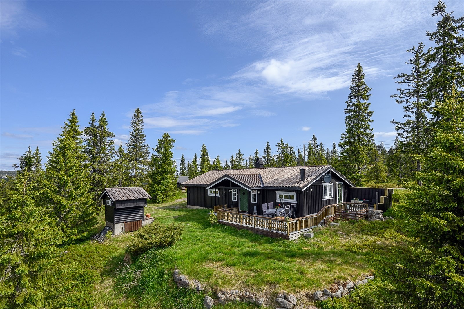 Velkommen til Rømåsen 575! Trivelig hytte i svært populære og attraktive omgivelser på Rømåsen. Foto: Lars Marius Bækkevold. Galleribilde