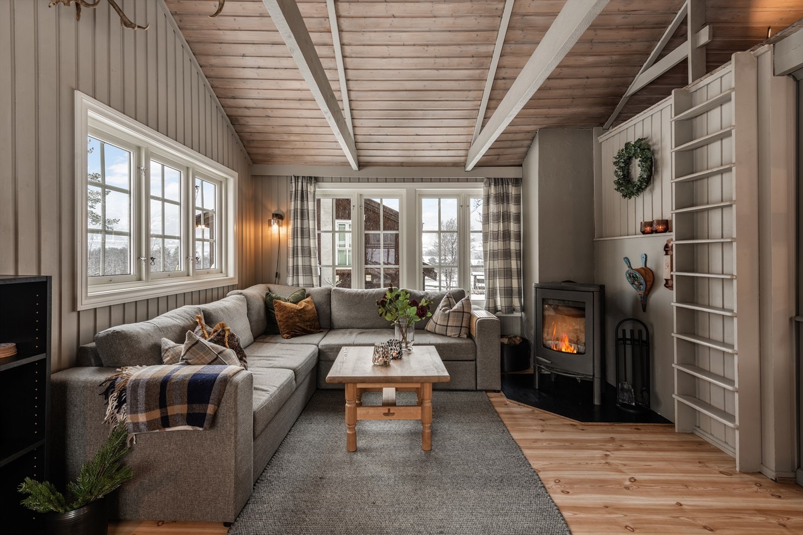 Peisovnen gir god varme i den kalde årstida. Galleribilde