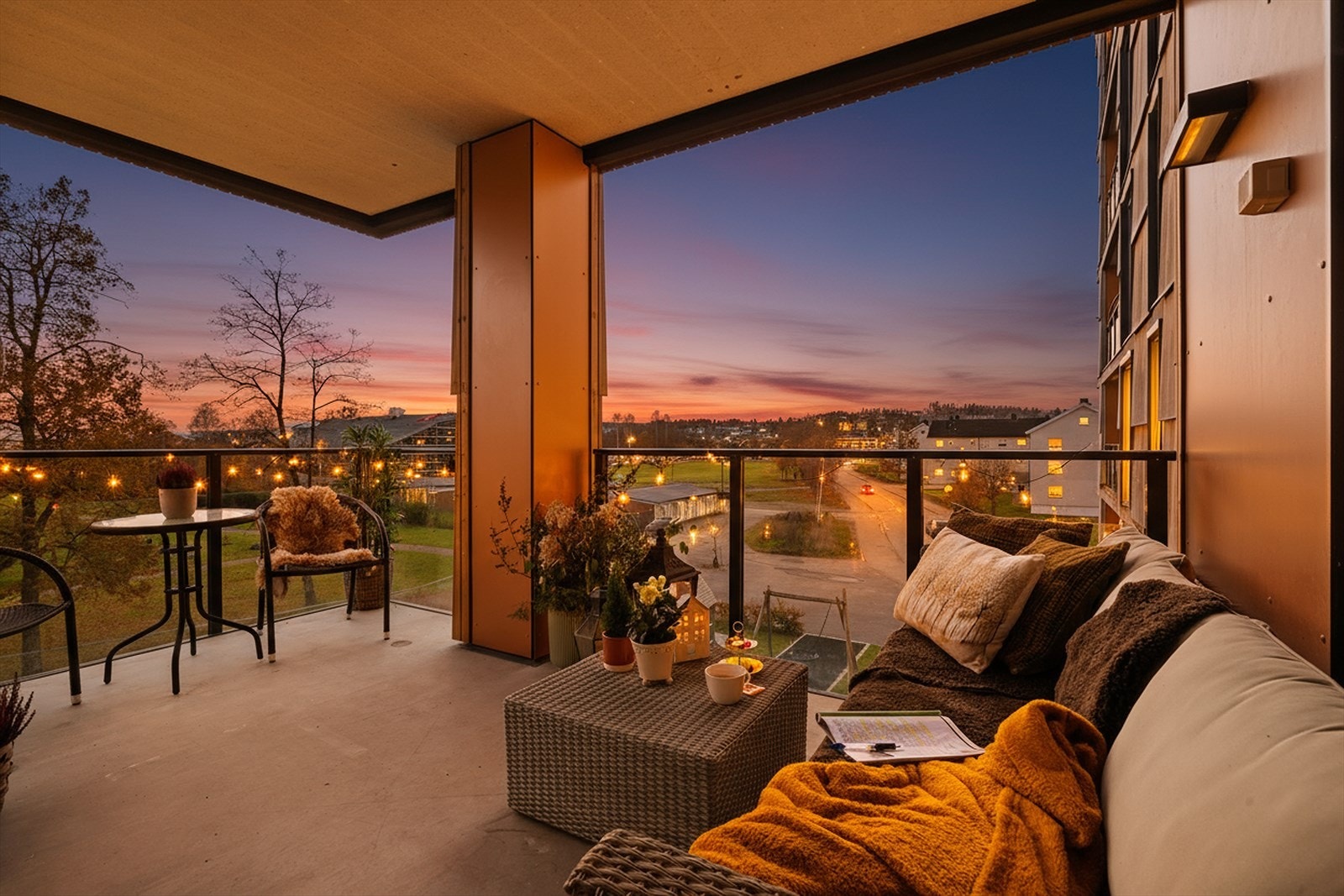 Kveldssteming på terrassen Galleribilde