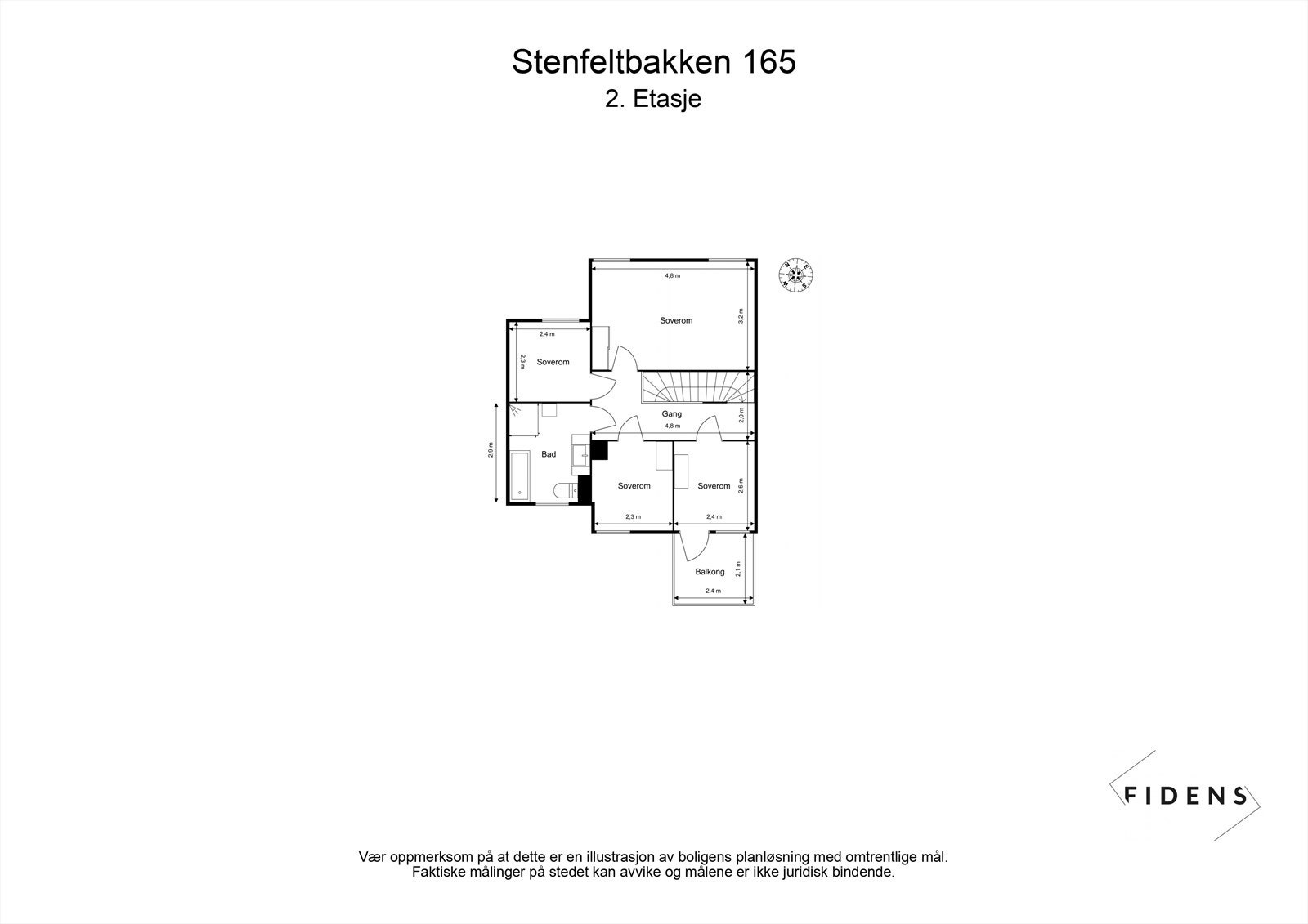 Plantegning 2. etasje Galleribilde