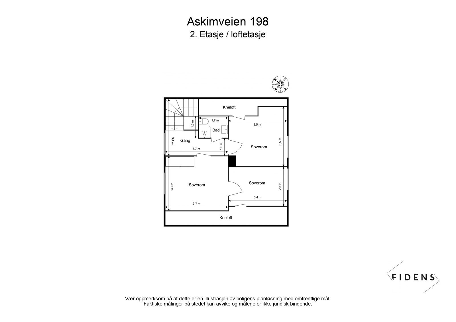 Plantegning 2. etasje Galleribilde