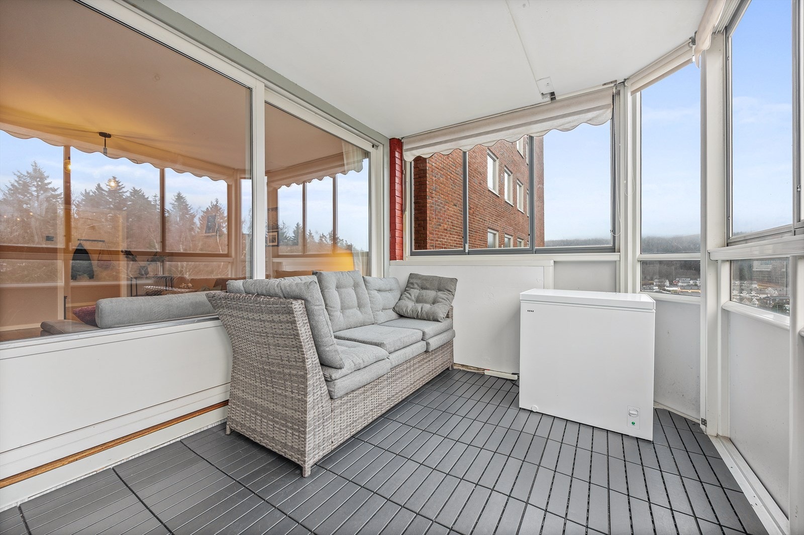 Utetilværelsen oppleves som skjermet og privat med lite innsyn Galleribilde