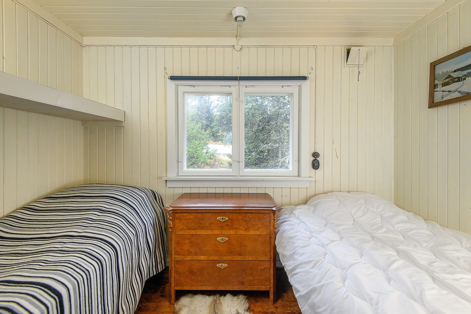 Soverom med plass til 2 senger. Galleribilde